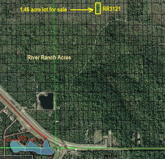River Ranch Acres lot for sale in the RRPOA membership  area