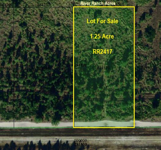 River Ranch Acres Lot For Sale Land RRPOA area